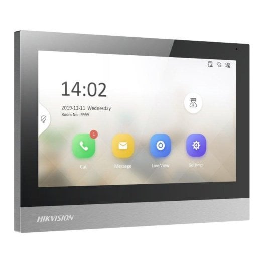 Monitor vídeo porteiro Hikvision DS-KH8380-WTE1 7 polegadas tátil IP Wi-Fi PoE