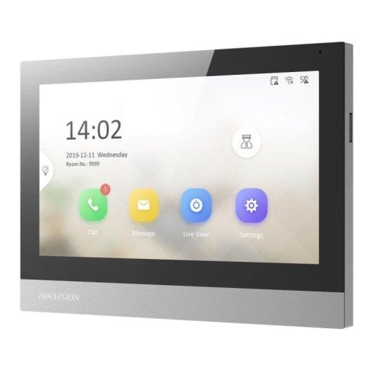 Monitor vídeo porteiro Hikvision DS-KH8380-WTE1 7 polegadas tátil IP Wi-Fi PoE