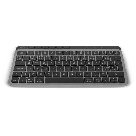 Teclado 1Life Offy Flexi Mini Wireless Bluetooth compacto cinzento com bateria USB-C