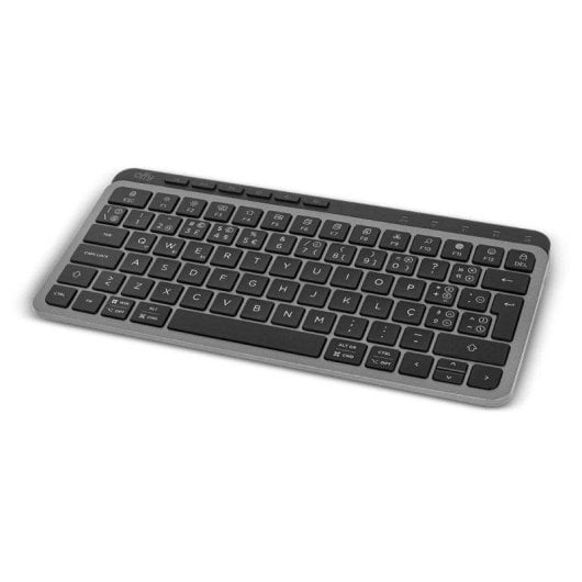Teclado 1Life Offy Flexi Mini Wireless Bluetooth compacto cinzento com bateria USB-C