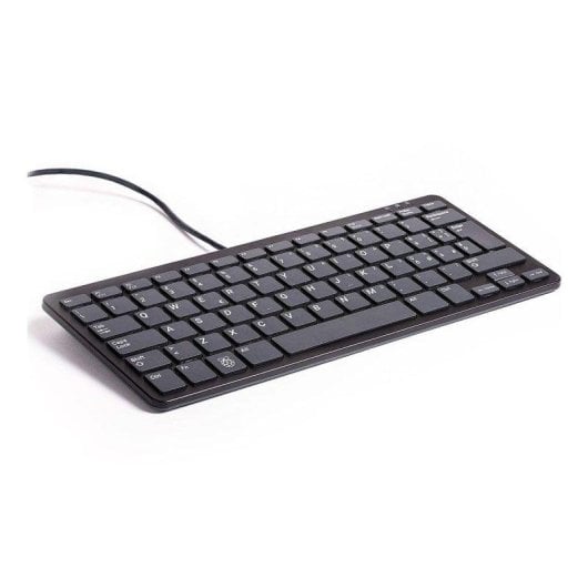 Teclado Raspberry Oficial Preto Pt compacto com 3 portas USB e deteção automática