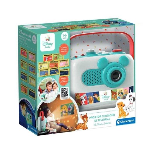 Projetor Clementoni Disney Baby 67799 Contador de Histórias Luz Noturna