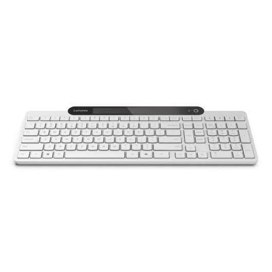 Teclado Lenovo 800 Self Charging Bluetooth branco membrana sustentável com carregamento solar