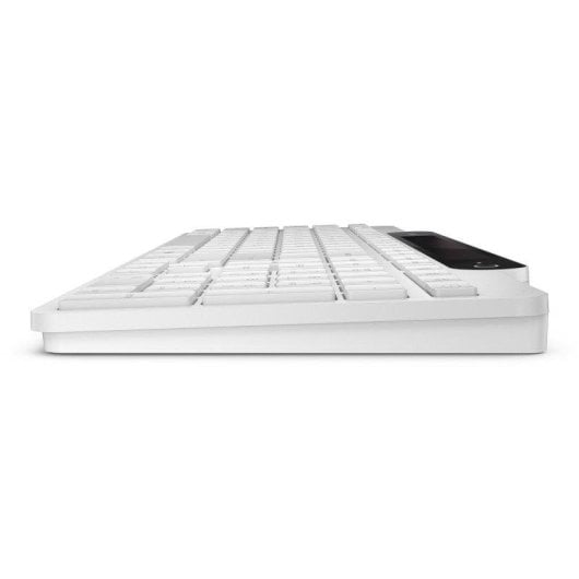 Teclado Lenovo 800 Self Charging Bluetooth branco membrana sustentável com carregamento solar