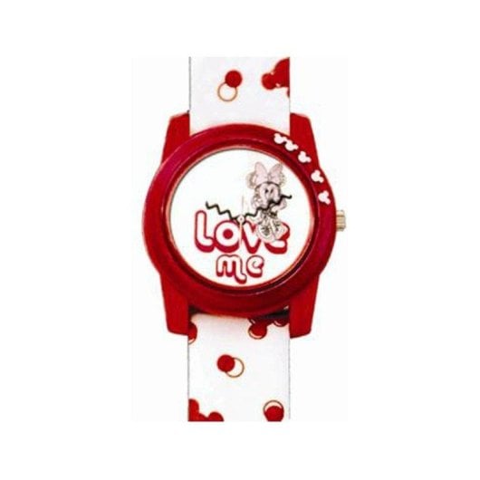 Montre enfant Disney Love Minnie bracelet silicone couleurs vives