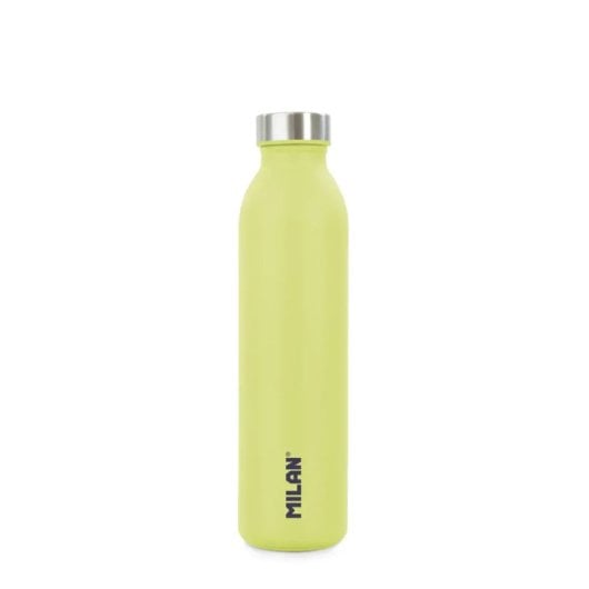 Milan Acid - Bottiglia termica riutilizzabile in acciaio inossidabile da 0,6 l. Giallo