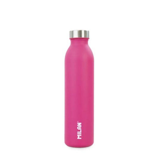 Milan Acid - Bottiglia termica riutilizzabile in acciaio inossidabile da 0,6 l. Rosa