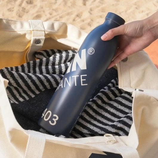 Milan 403 Since 1918 - Botella Térmica Reutilizable 0.95l En Acero Inoxidable. Azul