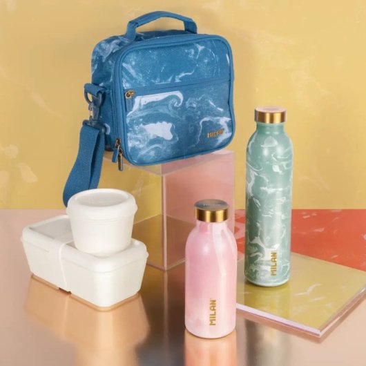 Milan Lava - Bottiglia termica riutilizzabile in acciaio inossidabile da 0,6 l. Verde