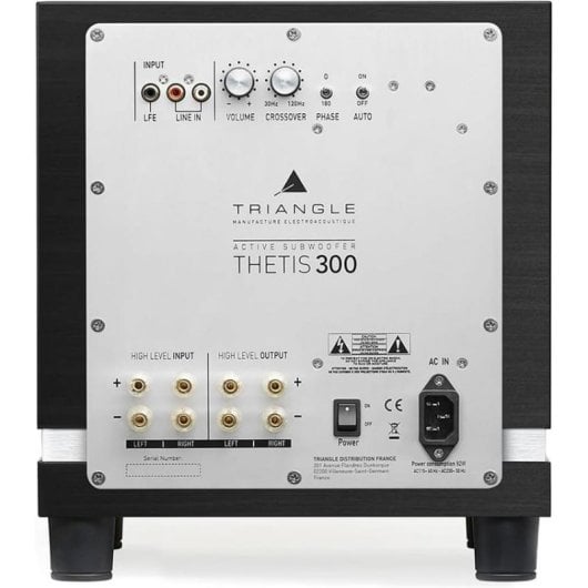 Enceintes Triangle Subwoofer filaire 150W Bass Reflex télécommande LED