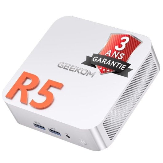 Mini PC GEEKOM A7 AMD Ryzen 5 7535HS 16GB 1TB SSD Radeon 660M Windows 11 Pro USB4