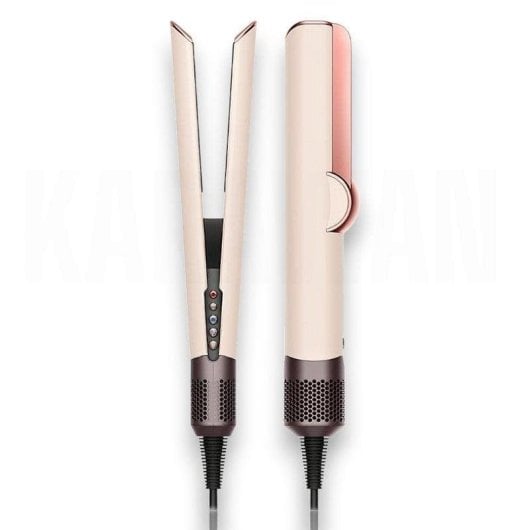 Prancha de Cabelo Profissional Karawan 140ºC Seco e Húmido Visor LCD Iónica Rosa