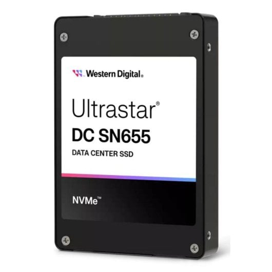 Disque Dur Western Digital Ultrastar SN655 3,84TB SSD U.3 PCIe 4.0 6800Mo/s NVMe