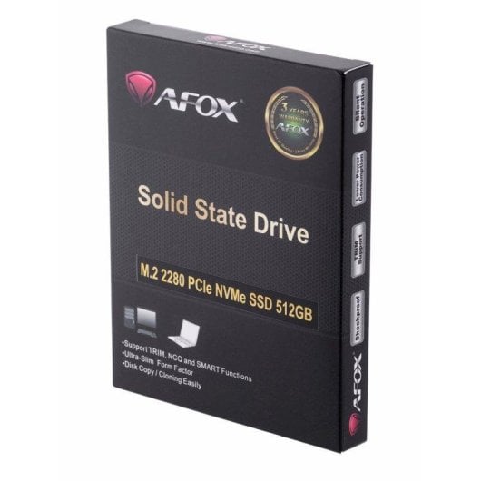 Disco Duro Afox ME300-512GN 512GB M.2 NVMe PCIe 2000MB/s Resistente