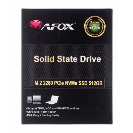 Disco Duro Afox ME300-512GN 512GB M.2 NVMe PCIe 2000MB/s Resistente