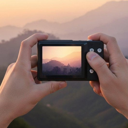 Cámara Compacta Prixton Horizon DC915 48MP Zoom 18x USB-C Doble Pantalla Negra