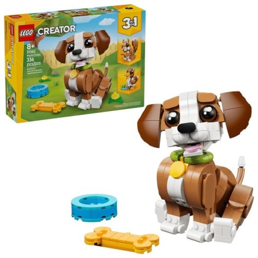 LEGO Creator 3-in-1 Animaux Adorables Chiot Enjoué 31382 336 Teile