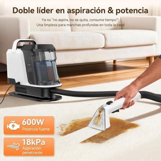 Aspirador de Água Uwant Y100 600W 18kPa Depósito Duplo Autolimpeza