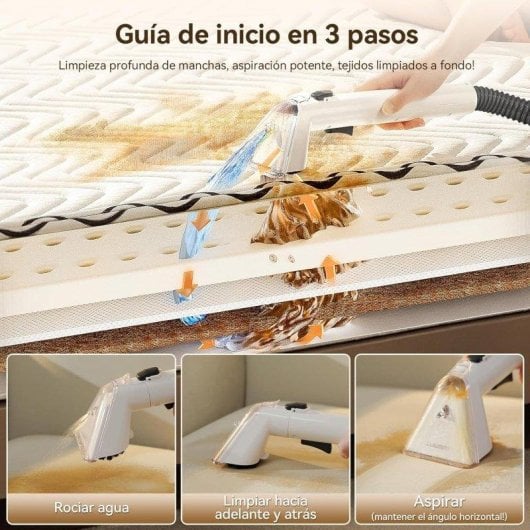 Aspirador de Água Uwant Y100 600W 18kPa Depósito Duplo Autolimpeza