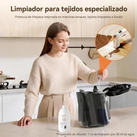 Aspirador de Água Uwant Y100 600W 18kPa Depósito Duplo Autolimpeza