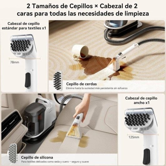 Limpeza a Vapor Uwant Y100 600W 18kPa 3em1 Portátil Depósito 2.4L