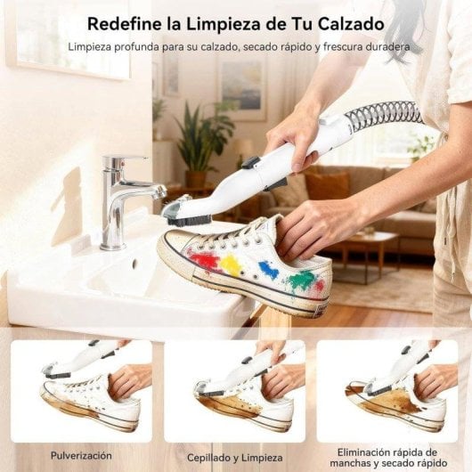 Limpeza a Vapor Uwant Y100 600W 18kPa 3em1 Portátil Depósito 2.4L