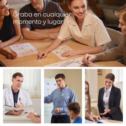 Grabadora de voz Plaud NotePin S IA 64GB 20h Transcripción Multimodal Negro