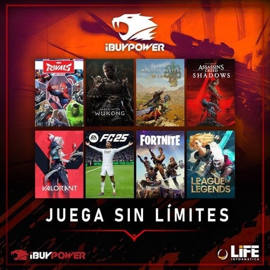 Desktop IBUYPOWER Master Carbine Plus AMD Ryzen 7 8700F 32GB 1TB SSD RTX 5070 Windows 11 Pro Wi-Fi 5