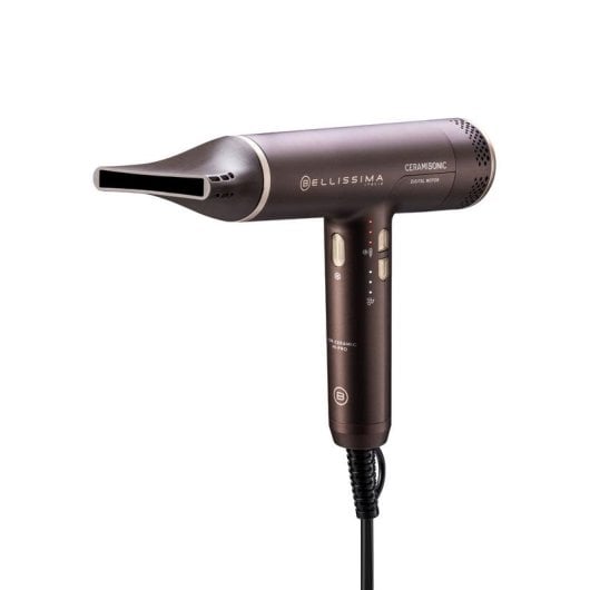 Sèche-cheveux Ionique Bellissima Ceramisonic 1700W 3 Températures 3 Vitesses Accessoires Marron Rose
