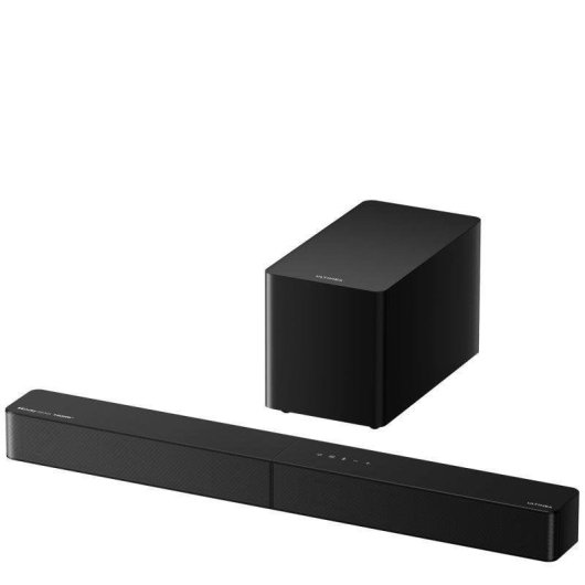 Barra de Som Ultimea Poseidon M60 Boom 5.1 Dolby Atmos 340W HDMI Bluetooth Subwoofer Madeira