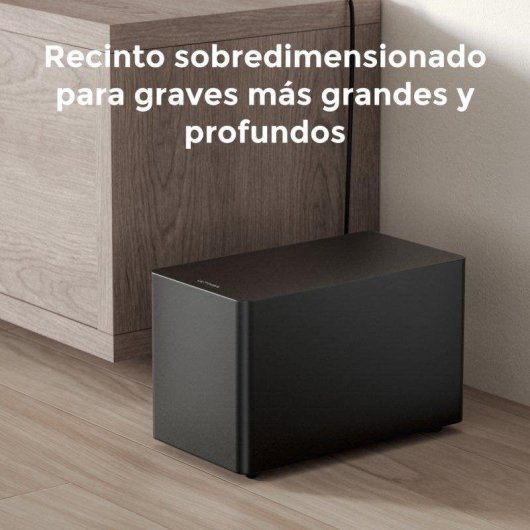 Barra de Som Ultimea Poseidon M60 Boom 5.1 Dolby Atmos 340W HDMI Bluetooth Subwoofer Madeira