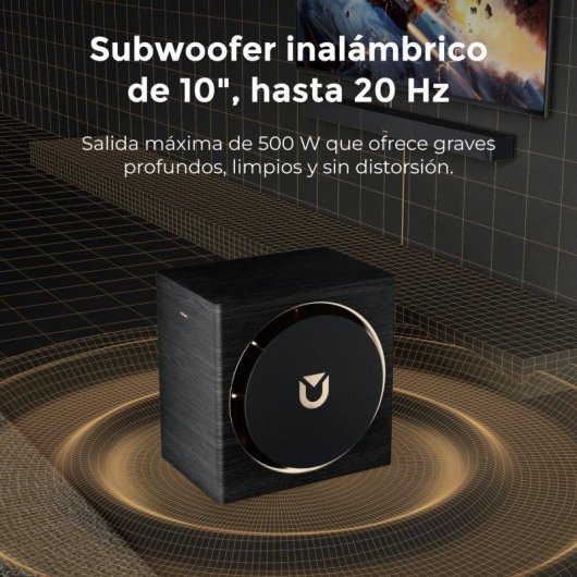 Barre de son Ultimea Skywave X70 Bluetooth HDMI eARC 980W Dolby Atmos Subwoofer 10