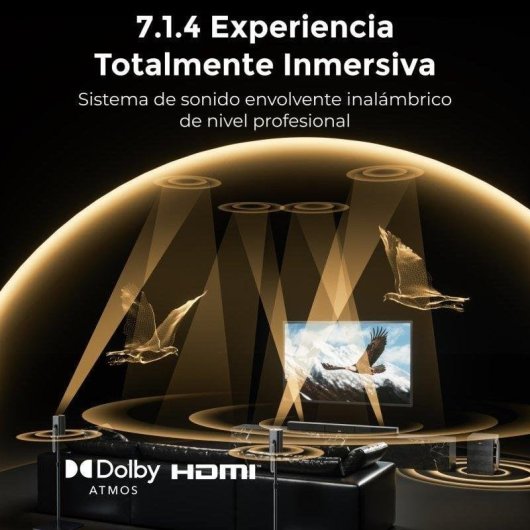 Barre de Son Sonore Ultimea Skywave X70 7.1.4 980W Bluetooth HDMI eARC Dolby Atmos
