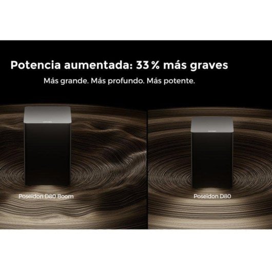 Barra de Som Ultimea Poseidon D80 Boom 7.1 500W Bluetooth HDMI Dolby Atmos
