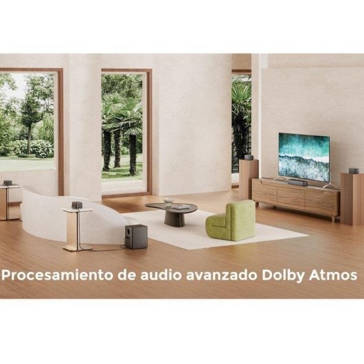 Barra de Som Ultimea Poseidon D80 Boom 7.1 500W Bluetooth HDMI Dolby Atmos