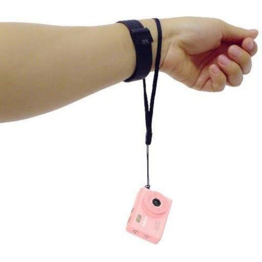 Cámara Compacta Nilox CarryCam Mini HD 720p USB-C Filtros Vintage Rosa