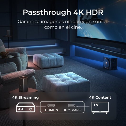 Ultimea Barra de Sonido 5.1.4ch Dolby Atmos, Skywave Series con Surround Inalámbrico para TV