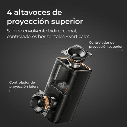 Ultimea Skywave X50 Soundbar 5.1.4 Dolby Atmos 760W HDMI eARC Bluetooth Kabelloser Subwoofer Premium-Design