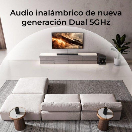 Barra de som Ultimea Skywave X50 Bluetooth 760W Dolby Atmos Subwoofer 8 polegadas