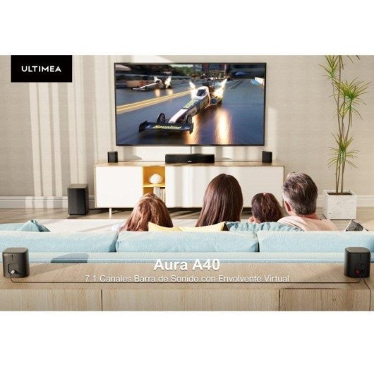 Soundbar Ultimea Aura A40 7.1 200W Bluetooth Subwoofer App