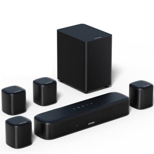 Barra de Sonido Ultimea 7.1 Canales 330W con Subwoofer 5,25" y 8 Altavoces con Control por App