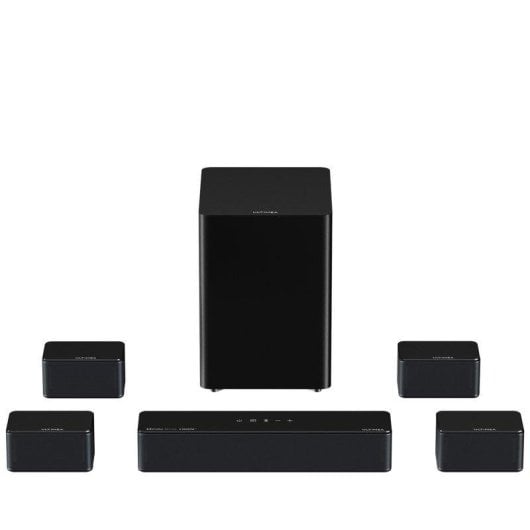 Ultimea Poseidon D80 Boom Bluetooth 500W Dolby Atmos 7.1 Soundbar com Subwoofer e Colunas Surround