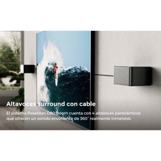 Soundbar Ultimea Poseidon D80 Boom 7.1 Bluetooth Dolby Atmos 500W HDMI Kabelloser Subwoofer