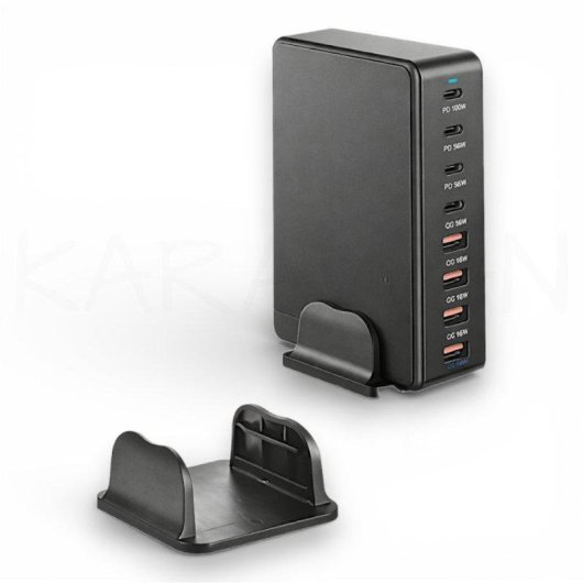 Estación de carga Karawan 8 puertos USB-C y USB-A base desmontable 297 W