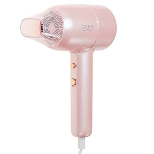 Phon Leggero e Compatto Adler AD 2279p 1800W 2 Temperature 2 Velocità Rosa