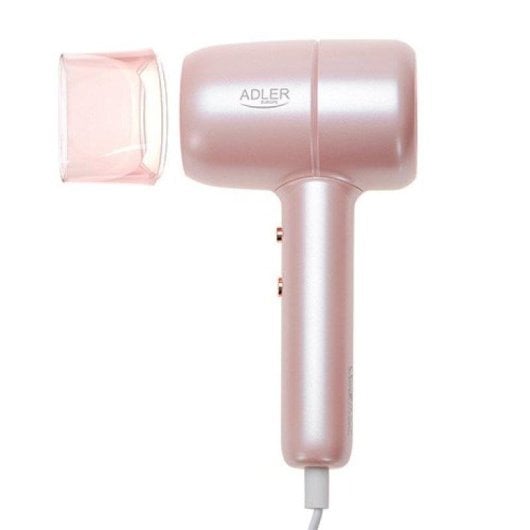 Phon Leggero e Compatto Adler AD 2279p 1800W 2 Temperature 2 Velocità Rosa