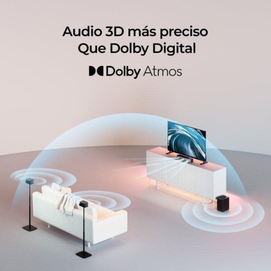 Barra de Som Ultimea Poseidon M4t 5.1 450W Bluetooth HDMI-eARC Dolby Atmos