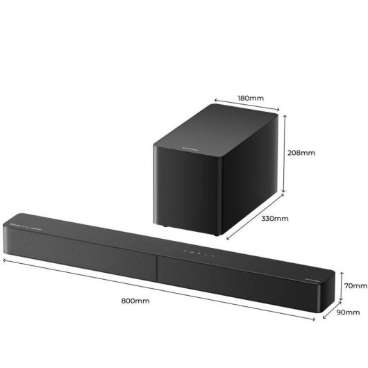 Ultimea Poseidon M60 Boom HDMI Bluetooth Soundbar 340W Dolby Atmos Subwoofer