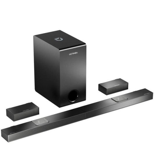 Barra de som Ultimea Nova S80 Bluetooth 520W Dolby Atmos subwoofer sem fios
