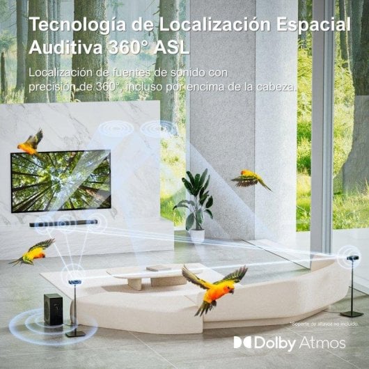 Barra de som Ultimea Nova S80 Bluetooth 520W Dolby Atmos subwoofer sem fios